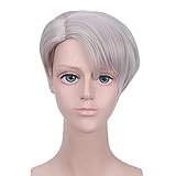 AHJSN Anime YURI!!! on ICE Victor Nikiforov Wig Cosplay Costume Men & Women Short Synthetic Hair Wigs