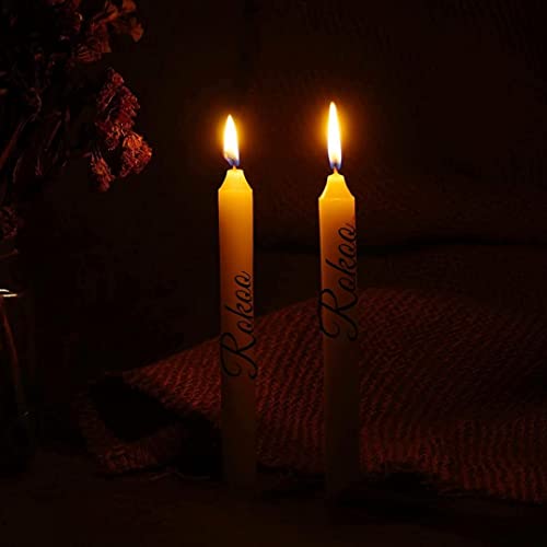 Diwali Decor Unscented White Simple Pillar Candles Pack of 20,5-inch Long 6 Hour Burning Candle Perfect for Emergency, Chime Candles, Candles for Wedding, Dinner, Christmas Home Decorations (Ivory)