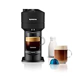 Nespresso Vertuo Next Coffee Machine by De'Longhi, Over 30 Varieties of Pods, 6 Coffee Cup Sizes, Americano, Starter Capsule Set Included, EN120.BM, Matte Black
