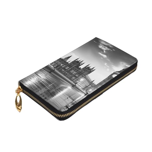London Printed Long Wallet for Women Men Cute PU Leather Wallet with Coin Purse and Credit Card Holder3