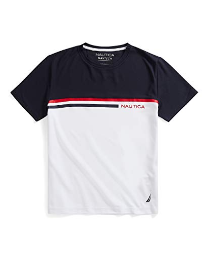 Nautica Men's Navtech Colorblock Tee, Navy, Large