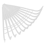 Râteaux en plastique pour le jardinage : compacts, légers et faciles à utiliser, ils permettent de ramasser facilement les feuilles, les aiguilles de pin, les petits débris, les tontes de gazon sous les haies, etc