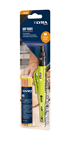 LYRA Dry Profi, Baumarker, rund, Kappe, Spitzer, Mine 2,8 x 2,8 x 100 mm, Blister, farbig sortiert, 2-teilig