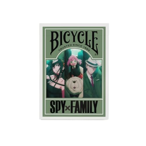 Bicycle Spy x Family Playing Cards Deck. Special edition for fans and collector Black, 17 mm x 64 mm x 92 mm - Image 2
