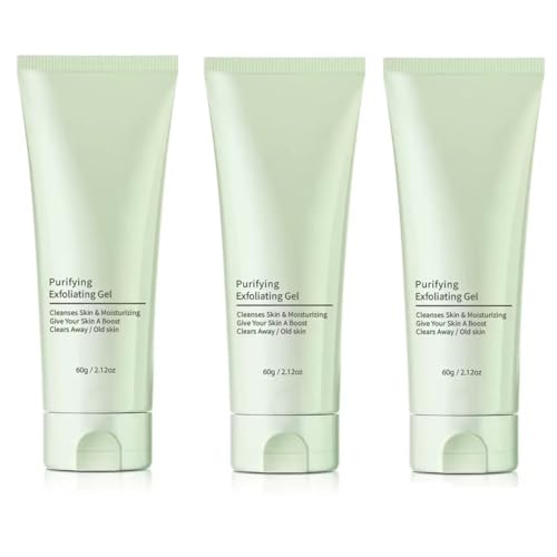 Gel peeling nettoyant pour purifier le visage après une longue journée stressante