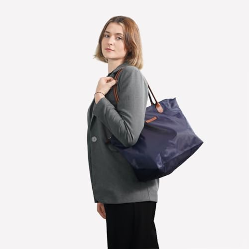 Bolso Tote de Nylon Impermeable para Mujer Ligero con Cierre miniatura 2