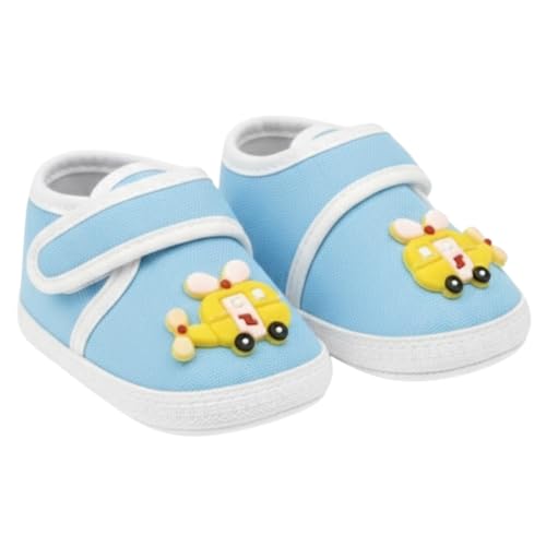 Image of PureSole Cotton Baby Shoes for 6-12 Months | Lightweight & Breathable Booties with Flexible Anti-Skid Sole | Casual Shoes for Baby Boys & Baby Girls