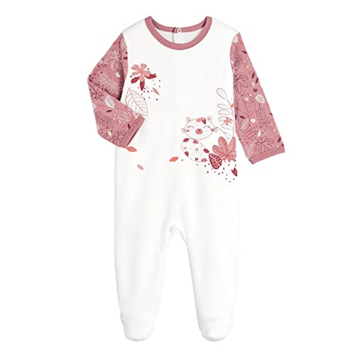 Petit Béguin - Pyjama en Velours bébé Fille Lady - Taille - 6 Mois (68cm)