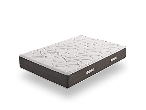 ECCOX - Matelas à mémoire de Forme New York - Hauteur 29 cm - Cœur HR Tech Confort Haute Densité - Rembourrage Supérieur Continué en Visco + Supersoft -...
