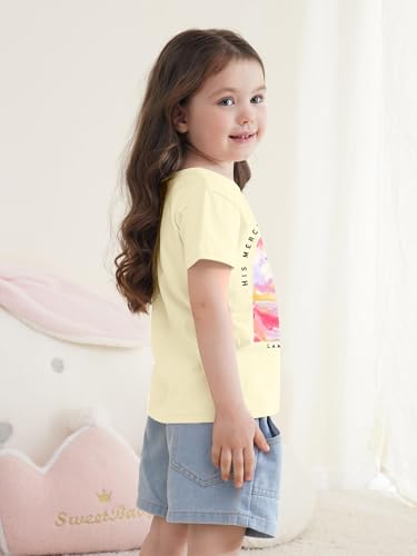 Jesus Shirts Toddler Christian Shirt His Mercies are New Every Morning Tshirt Girls Graphic Short Sleeve Tops4