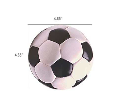 2 Calcomanías Magnéticas Balón de Fútbol Realista 4.65” miniatura 2