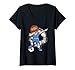 Donna Dabbing Soccer Boy - Aruba Jersey Aruban Football Fan Maglietta con Collo a V