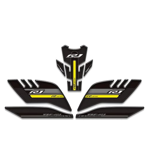 Autocollants garde-boue et coussinet réservoir 3D Yamaha YZF-R1 pour éviter les rayures de moto