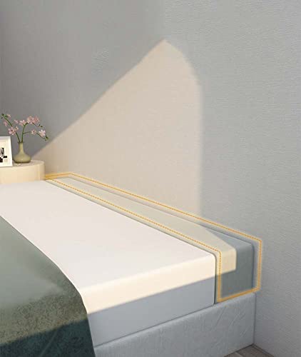 SJH Bettbrücken-Matratzenfüller, Memory-Schaum-Kopfteil/Wand-/Bettlückenfüller, rechteckiges Kissen, Doppelbett-Anschluss, um ein Herunterfallen zu verhindern
