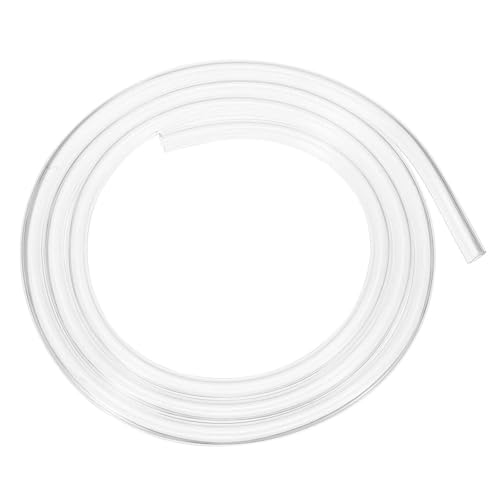 MECCANIXITY Soft Water Cooling Tube, 8mm ID 12mm OD 2 Meter Long PVC Computer Water Cooling Tubing Hose for Water Cooling Systems, Clear