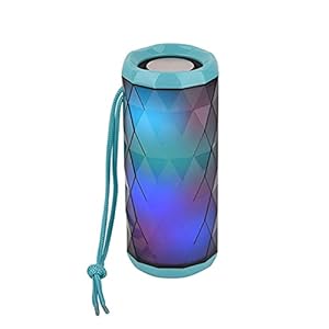 Luidspreker Draagbare Bluetooth Speaker Bass Color Cool Polygonal Design Waterdichte draadloze luidspreker, high-definition ruisonderdrukking (Color : Blue)