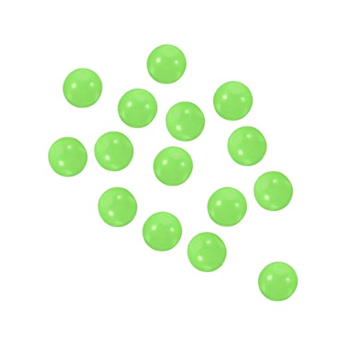 PATIKIL 3mm Luminous Fishing Beads, 200 Pieces Soft Plastic Glow Fishing Bait Eggs Rig Bead Tackle Tool Round, Green