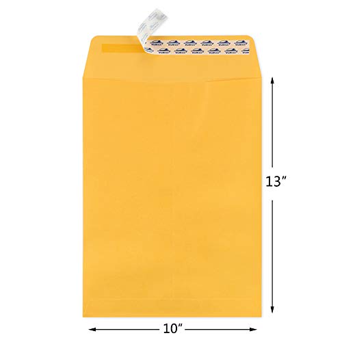 ValBox-10x13-Self-Seal-Catalog-Envelopes-150-Packs-Brown-Kraft-Large-Envelopes-with-Peel-and-Seal-Flap-for-Mailing-Organizing-and-Storage