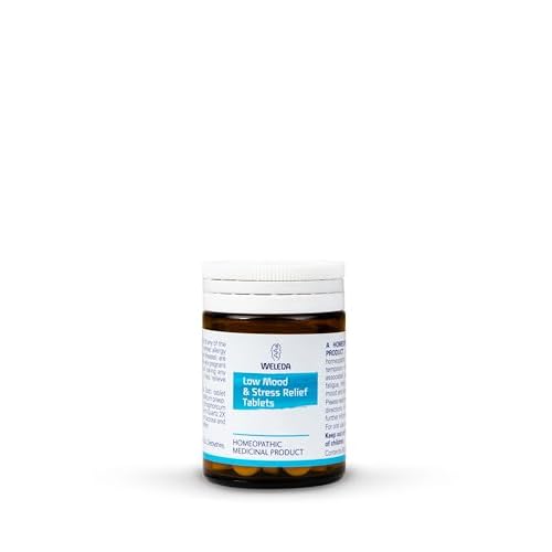 Weleda Low Mood & Stress Relief Tablets, Mild Symptons associated with Stress, Homeopathic Medicinal product, Vegan, 80 Tablets