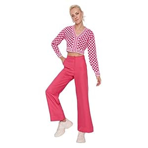 Trendyol Dames Normale taille Wijde pijpen Broek