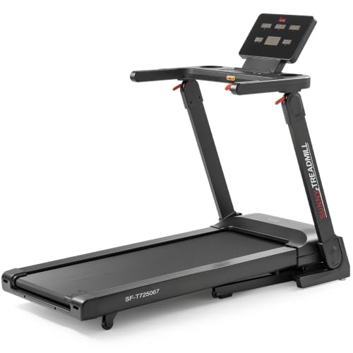 Sunny Health & Fitness Flat-Folding Auto Incline Treadmill, Fully Assembled - image 1