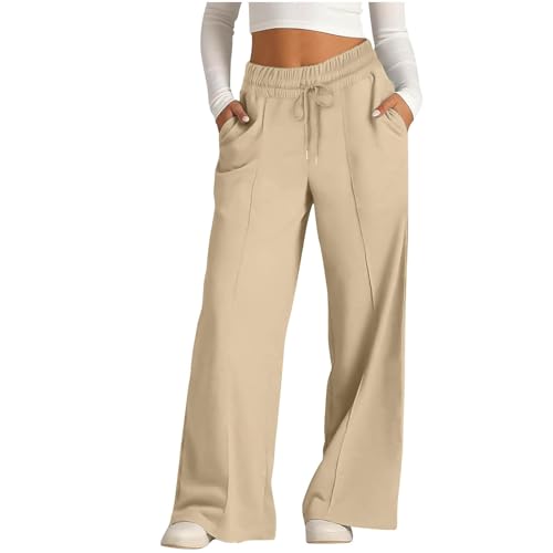 Wide Leg Sweatpants Women High Waisted Baggy Joggers Loose Fit Athletic Sweatpants Soft Lightweight Joggers 2025