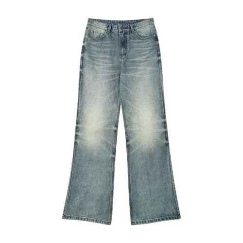 Men Vintage Casual Flared Jeans Loose Straight Leg Streetwear Vintage Wide Leg Denim Pants2