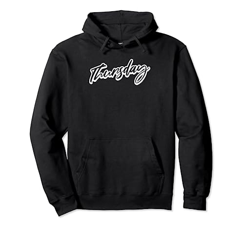 Lustig am Donnerstag im Distressed Weekday Pullover Hoodie