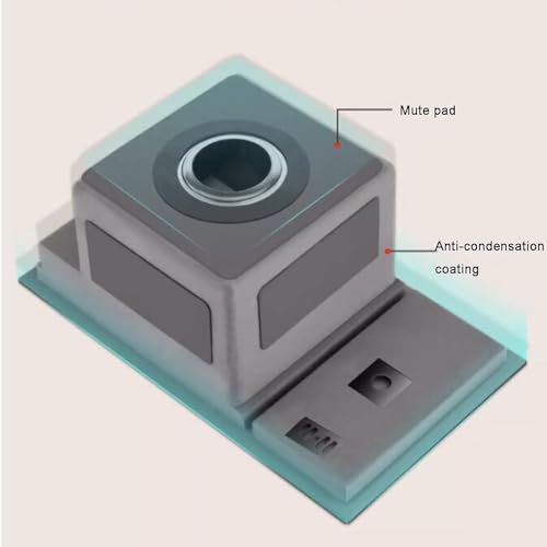 Nano White Hidden Mini Bar/Cafe/RV/balcony Sink with Up and Down Faucet and Glass Rinser Set 23 Inch