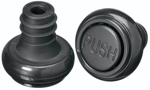 BarCraft Wine Vacuum Stoppers for KCBCWINSTOP, Pack of 2, Black