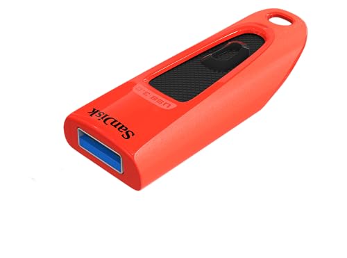 SanDisk Ultra 64GB, USB 3.0, Flash Drive, Upto 130MB/s R, Pendrive, Red, 5Y Warranty (SDCZ48-064G-U46R) - Image 2