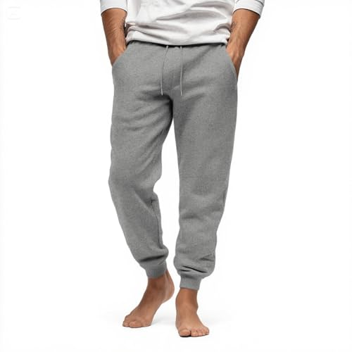 Mens Jogger Sweatpants Casual Drawstring Fleece Lined Sweatpants Loose Fit Athletic Workout Joggers with Pockets3