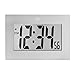 MARATHON Large Digital Wall Clock with 8” Display, Graphite Gray - Easy to Read