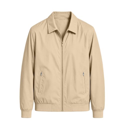Aswuknt Mens Bomber Jacket Nylon Lightweight Full Zip Up Fall Jackets - image 8