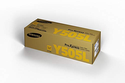 Samsung SU512A CLT-Y505L High Yield Toner Cartridge, Yellow, Pack of 1