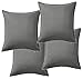 Ikea Gurli Housse de coussin Gris 50 x 50 cm, gris, Lot de 4