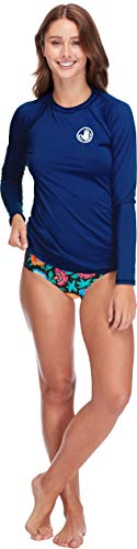 Image of Body Glove Women's Smoothies Sleek Solid Long Sleeve Rashguard with UPF 50+