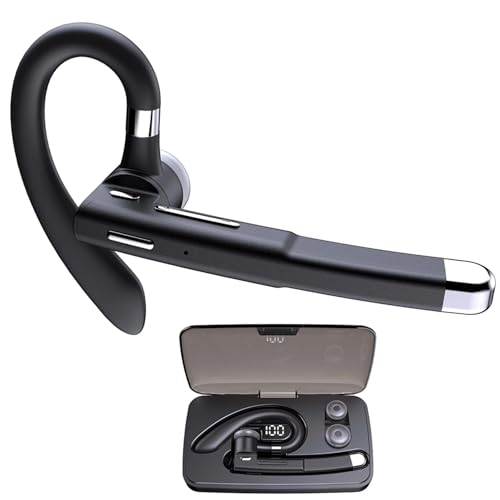 Wireless Earphone Ear-Hook Headphone Boom Mic Compatible with OnePlus Pad,Pad 2 (2023,2024)/OnePlus Open, Handsfree Single Headset Over The Ear Earbud