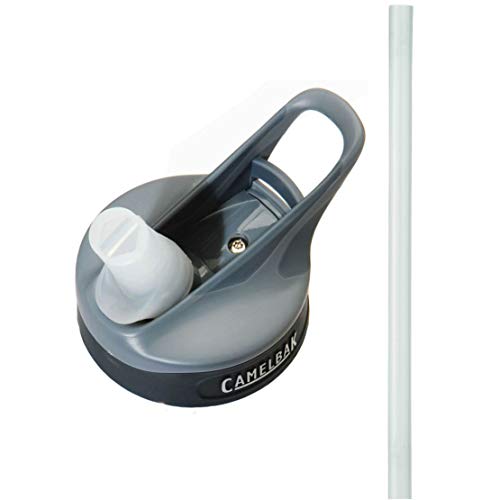 CamelBak, Eddy Dark Grey Water Bottle Cap Bite Valve Straw