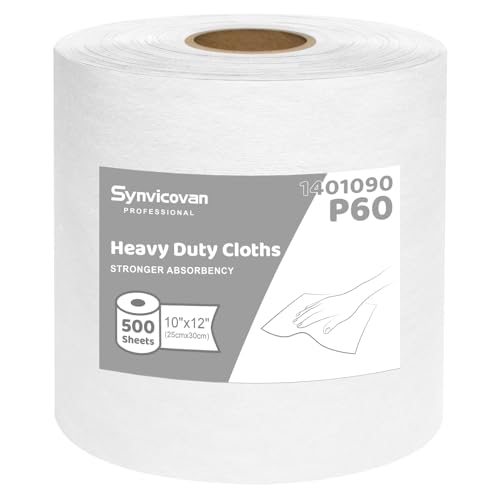 Image of Heavy Duty Cloths, Extra Absorbent Towels Jumbo Roll,White