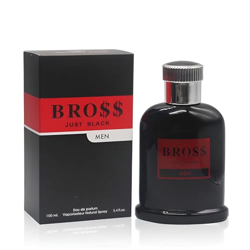 Image of AFLUXE Bross Just Black Men's Cologne, Bold Citrus Woody