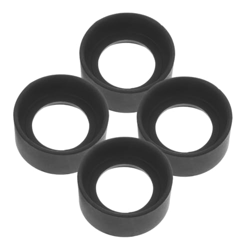 Lurrose Reusable Microscope Eyepiece Protectors 4pc Set Rubber Easy to Install