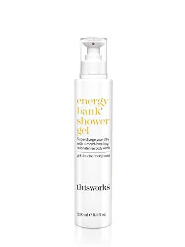 THISWORKS Energy Bank Shower Gel: Supercharge Energy, Clean & Hydrate Skin, 250ml | 8.4 fl. oz