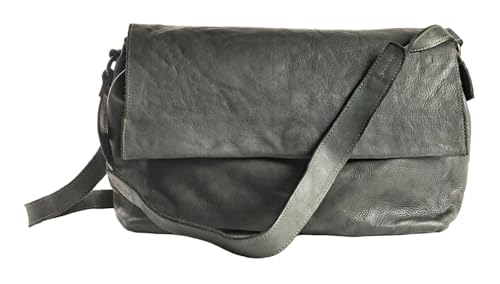 Sac à main Submarine de HAROLD'S vert à rabat en cuir au design intemporel