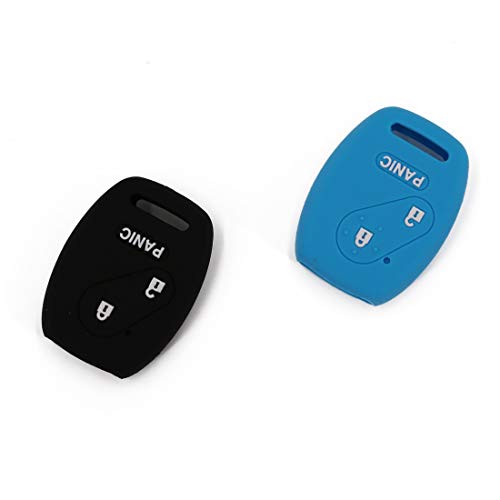 UTSAUTO Rubber Key Fob Cover Keyless Entry Shell Case Fob Rubber Key Skin Cover Fit for Honda Accord Civic CR-V 2+1 Buttons