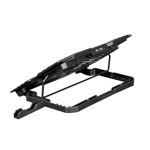 Ant Esports NC190 Laptop Cooling Pad Laptop Cooler with Mobile Holder 1 * 1 125mm and 4 * 1 60mm Quite Red Fans LED Display Laptop Holder 5 Height... - Image 3