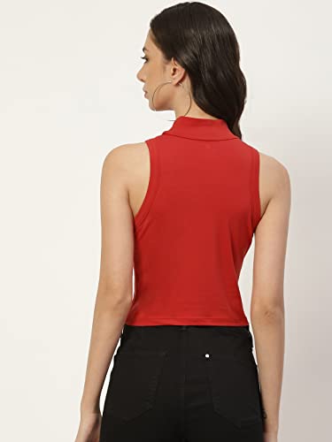 Image of Women Solid Super Soft streachable Cotton Blended Crop Top
