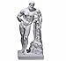 Farnese Hercules Heracles Greek Cast Marble Sculpture Statue Museum Copy 9.84 in, White