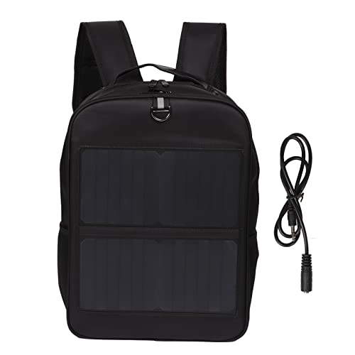 KENANLAN Mochila à prova d'água movida a energia solar de 14 W para uso externo com design ergonômico, alça e porta de carregamento USB, #811