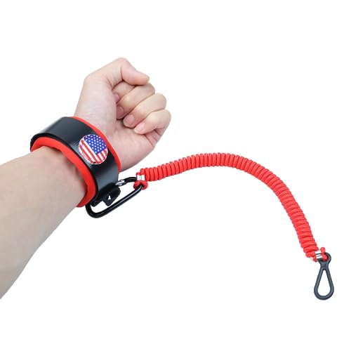 Boat Kill Switch Lanyards Wrist Strap Jet Ski Key Cord Lanyard Fit for Mercruiser Marine Outboard Engine Tether Replace(Red)
